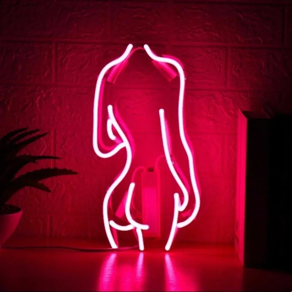 Neon Body Woman Feminine Figure LED Light Decor